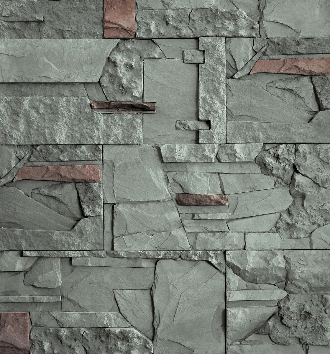 ECONOMY Kameň MIX zelenošedý