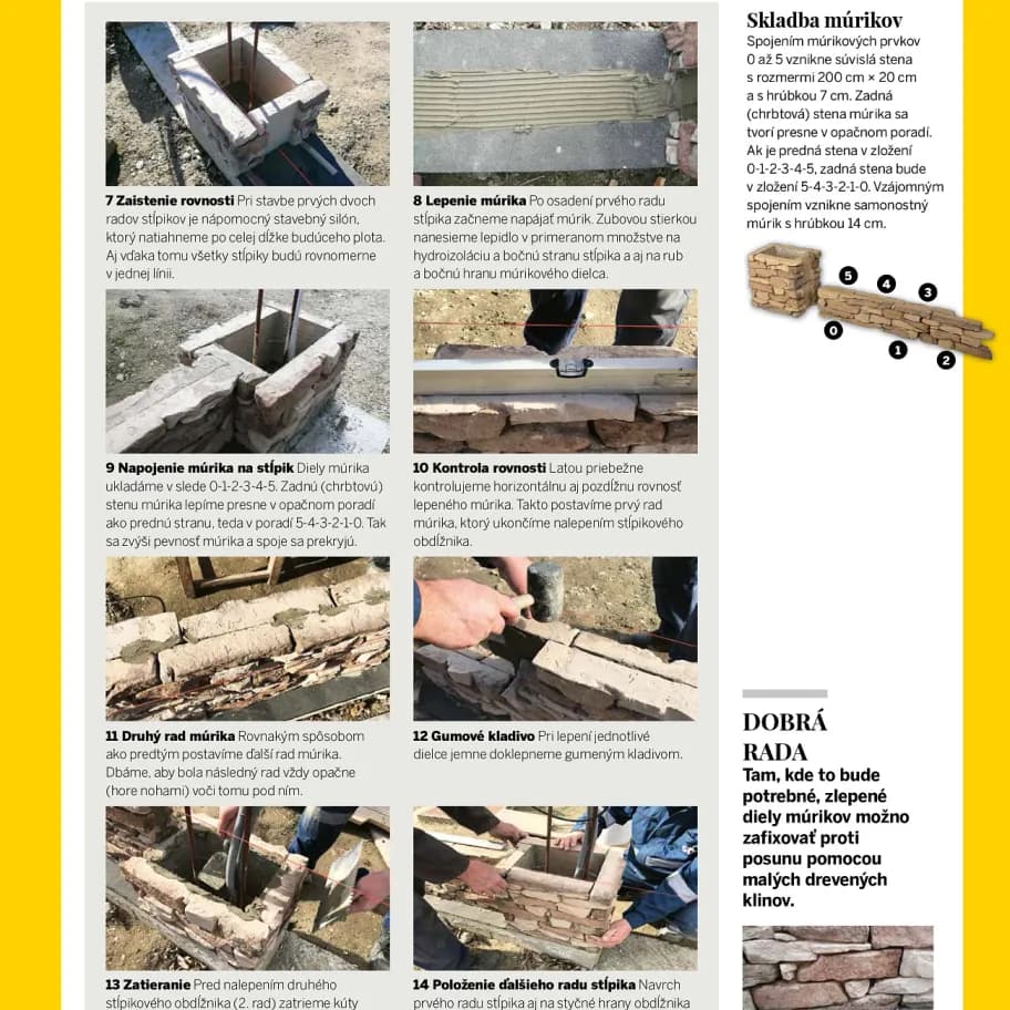 Plotový systém Vršatec - pracovný postup