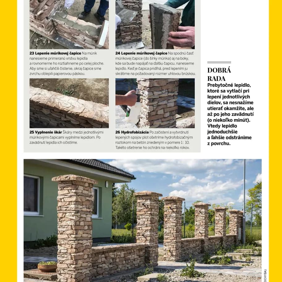 Plotový systém Vršatec - pracovný postup