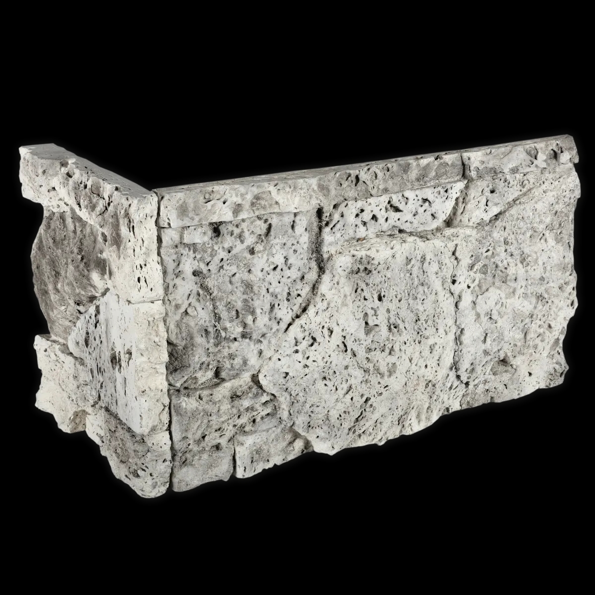 Travertine weathered - Edge piece